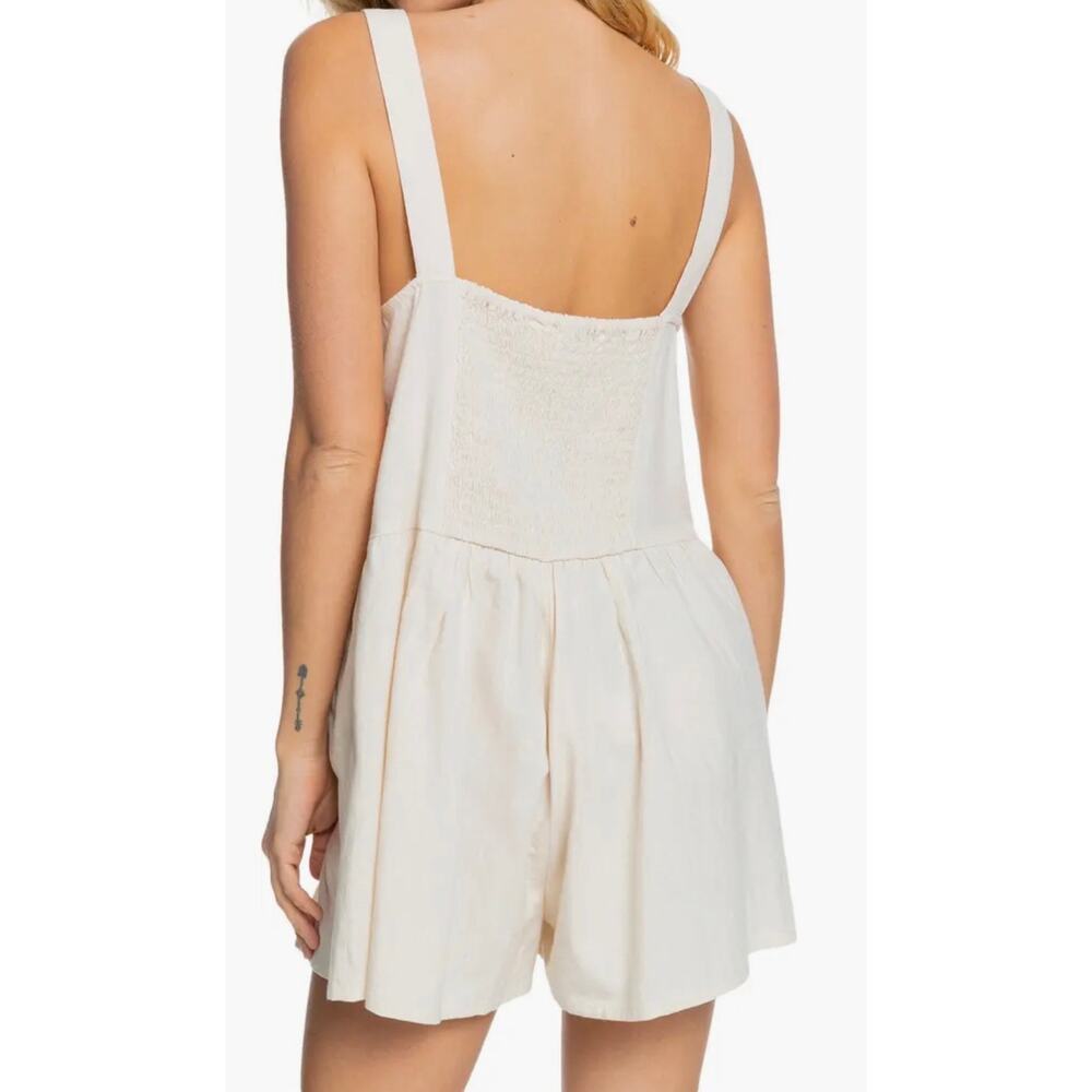Channel breezy, summery style in this sleeveless romper - Picture 2 of 11
